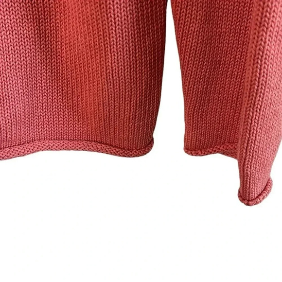 Chunky knit hoodie by Rails ,men Large,faded red ,like new!detailed,100 cotton - Picture 10 of 13